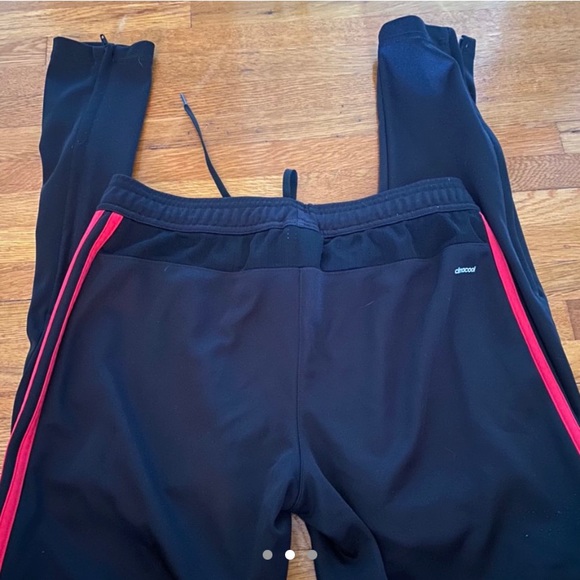 ADIDAS pink/red stripped joggers - Picture 2 of 3